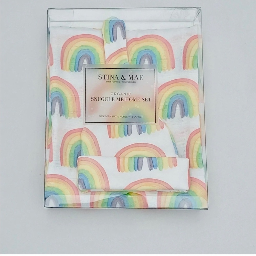 🆕 Stina & Mae nursery blanket and newborn hat 🌈
